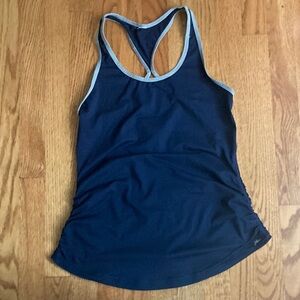 J. Crew Dark Blue Racerback Tank Top